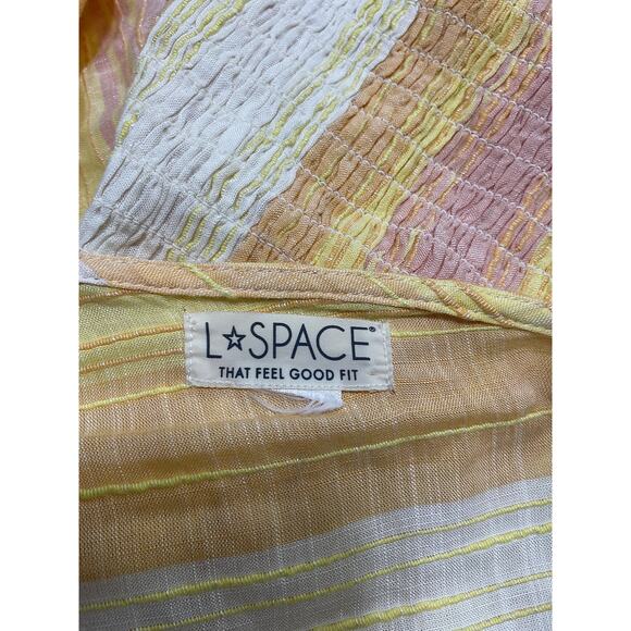 L*Space 'Alixandria' Yellow Viscose Dress Size S - Picture 4 of 4